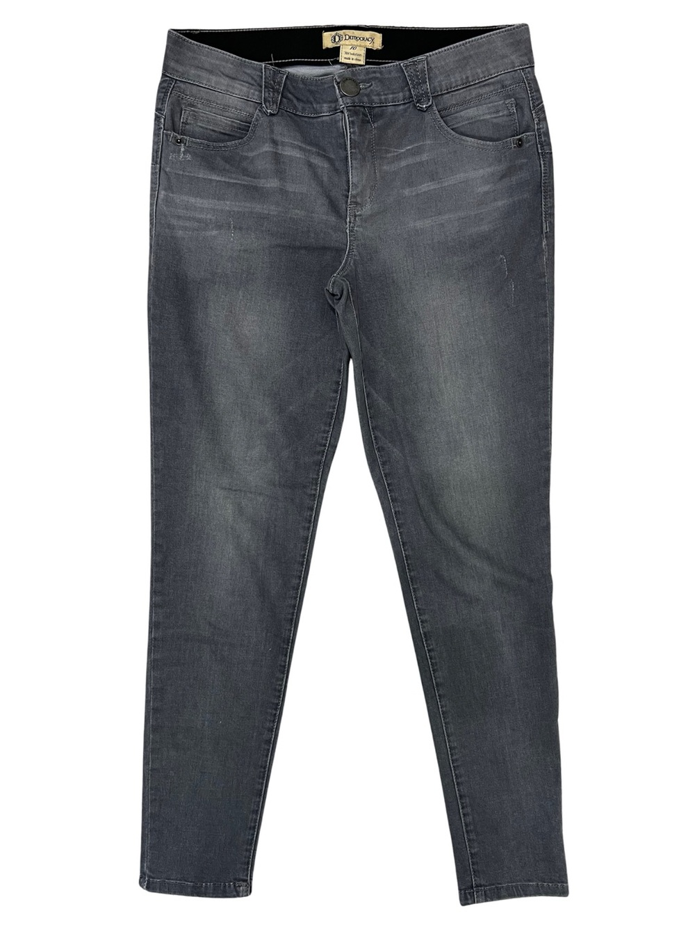Democracy Ab Solution Skinny Jeans Women’s Size 10 Gray Stretch Denim